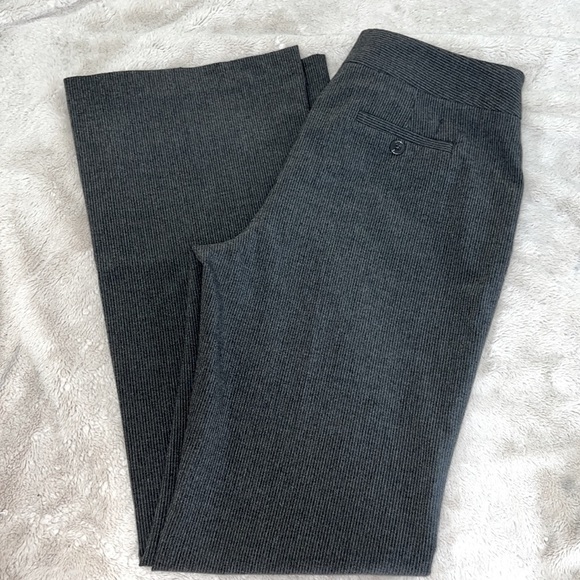 Laundry by Shelli Segal Gray Pin Stripe Bootcut Wide Leg Dress Pants Slacks-Sz 8 - Picture 2 of 10